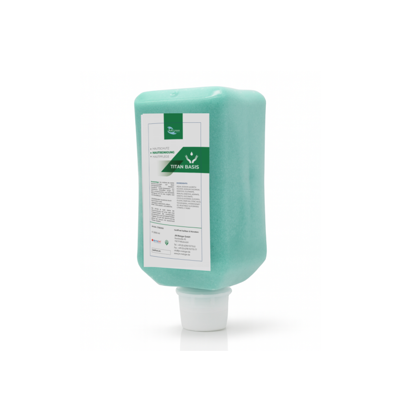 Handreinigungspaste viskose, Titan Basis SET, pH-neutral, 6x Vakuumflasche à 2.000 ml je SET Handreinigungspaste viskose, Titan Basis SET, pH-neutral, 6x Vakuumflasche à 2.000 ml je SET