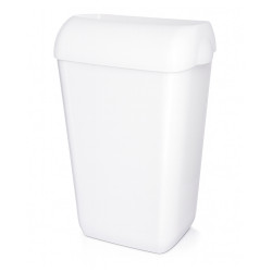 Abfalleimer für Wandmontage mit Deckel | Blanc Hygienic