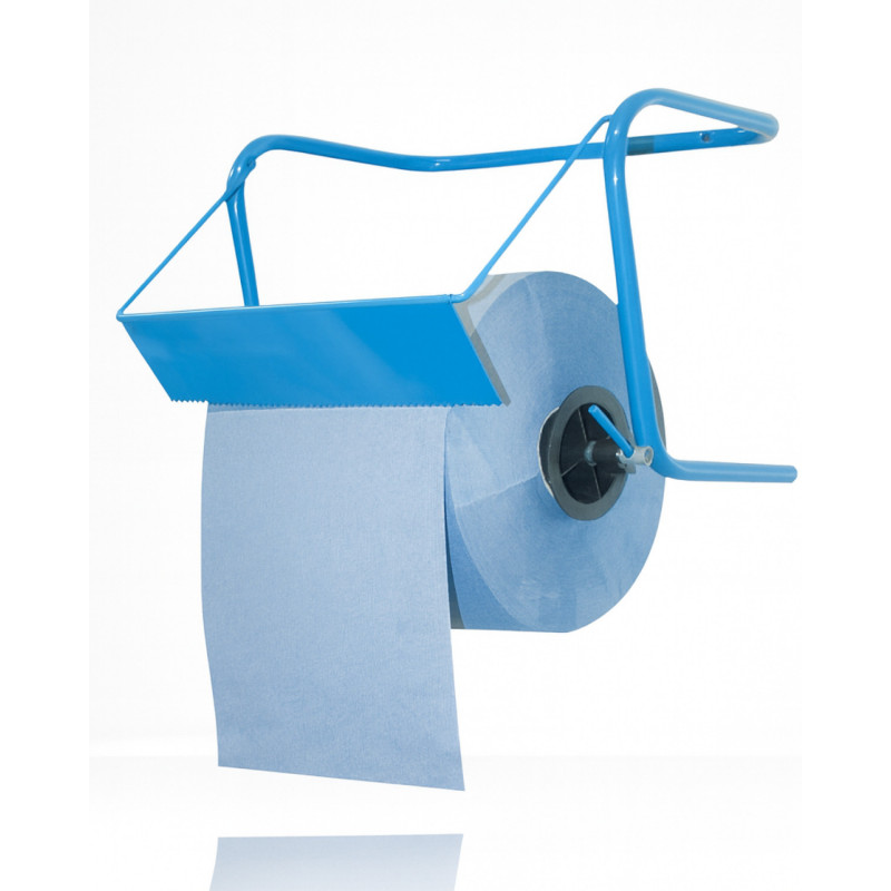Stabiler Putzrollenhalter in Blau für Wandmontage Stabiler Putzrollenhalter in Blau für Wandmontage