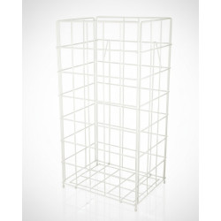 Gitterpapierkorb 60 Liter aus Stahlblech | Blanc Hygienic