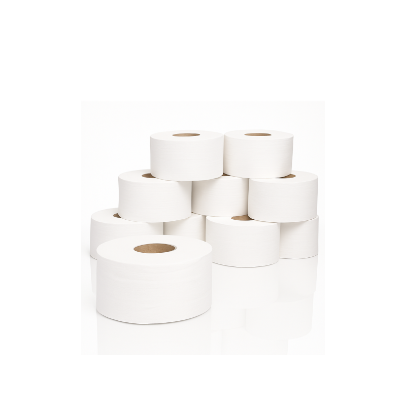 Toilettenpapier Jumbo Maxi 12 x 310m, 2-lagig, 100% Zellstoff, verstopfungsfrei, 12 Rollen je SET Toilettenpapier Jumbo Maxi 12 x 310m, 2-lagig, 100% Zellstoff, verstopfungsfrei, 12 Rollen je SET